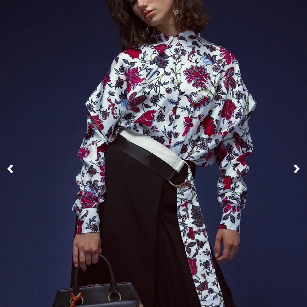 DVF Floral Print Women's Top
